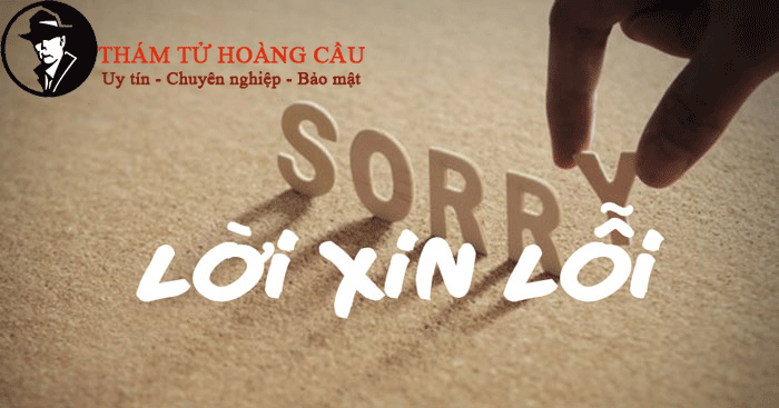 anh đừng nói lời xin lỗi